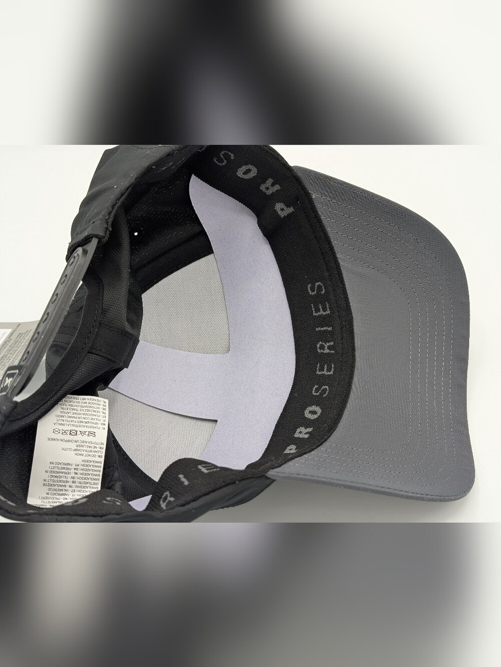 PGA Tour Cap Charcoal Black 'GOLF MORE' Mesh Adjustable One Size - Picture 4 of 8